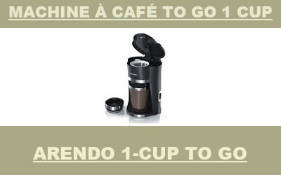 appareil Arendo 1-Cup To Go Machine à café to Go 1 Cup