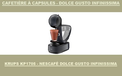 robot Krups Cafetière à capsules - Dolce Gusto Infinissima